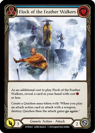 Flock of the Feather Walkers (Blue) (WTR184) - Welcome to Rathe Unlimited Edition Rainbow Foil