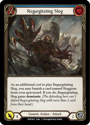 Regurgitating Slog (Blue) (WTR199) - Welcome to Rathe 1st Edition Rainbow Foil