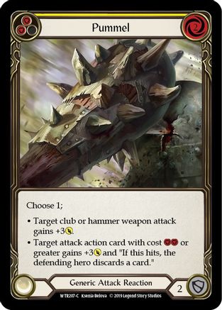 Pummel (Yellow) (WTR207) - Welcome to Rathe 1st Edition Rainbow Foil