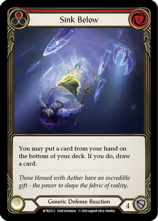 Sink Below (Red) (WTR215) - Welcome to Rathe Unlimited Edition Rainbow Foil