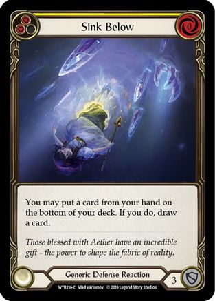 Sink Below (Yellow) (WTR216) - Welcome to Rathe Unlimited Edition Rainbow Foil