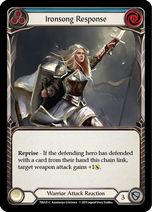 Ironsong Response (Blue) (TEA021) - Hero Deck: Dorinthea 1st Edition