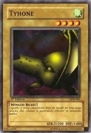 Tyhone (Common) (LOB-063) - The Legend of Blue Eyes White Dragon 1st Edition