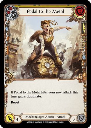 Pedal to the Metal (Yellow) (ARC012) - Arcane Rising Unlimited Edition