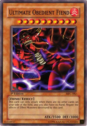 Ultimate Obedient Fiend (Common) (MFC-082) - Magician's Force 1st Edition