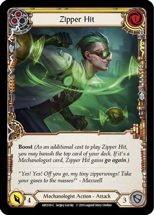 Zipper Hit (Yellow) (ARC030) - Arcane Rising Unlimited Edition