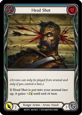 Head Shot (Blue) (ARC059) - Arcane Rising Unlimited Edition