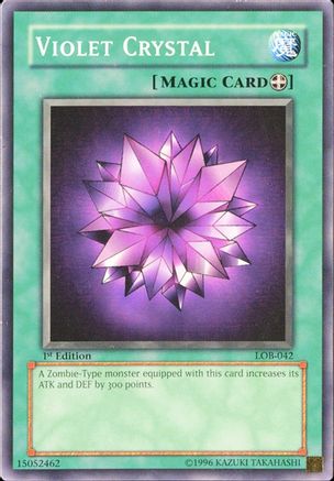 Violet Crystal (Common) (LOB-042) - The Legend of Blue Eyes White Dragon Unlimited