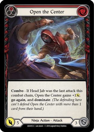 Open the Center (Red) (KSU013) - Hero Deck: Katsu 1st Edition