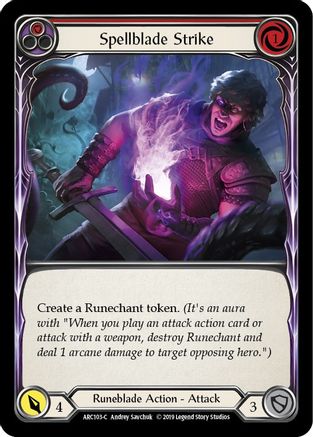 Spellblade Strike (Red) (ARC103) - Arcane Rising Unlimited Edition