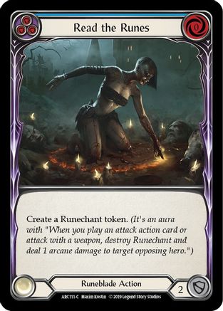 Read the Runes (Blue) (ARC111) - Arcane Rising 1st Edition