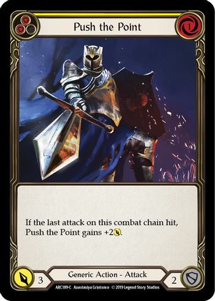 Push the Point (Yellow) (ARC189) - Arcane Rising 1st Edition