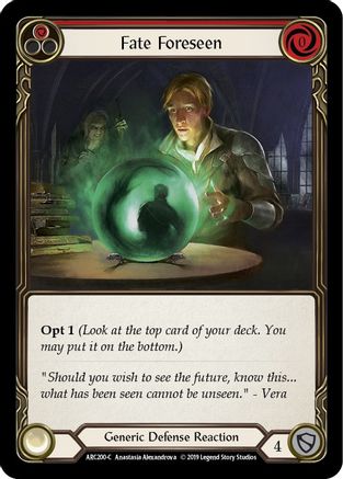 Fate Foreseen (Red) (ARC200) - Arcane Rising 1st Edition
