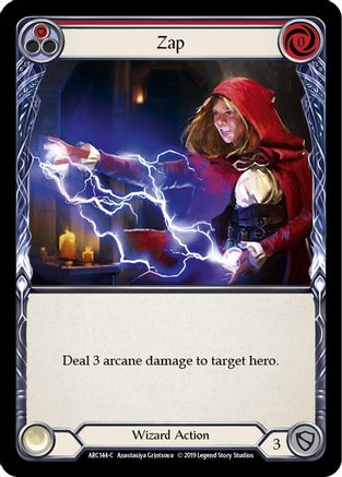 Zap (Red) (ARC144) - Arcane Rising 1st Edition Rainbow Foil