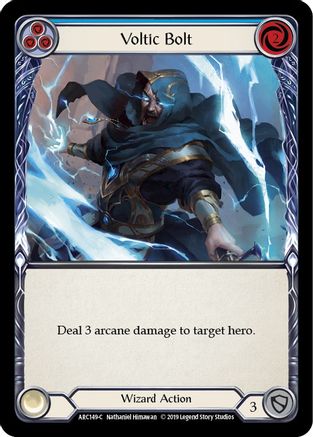 Voltic Bolt (Blue) (ARC149) - Arcane Rising Unlimited Edition Rainbow Foil