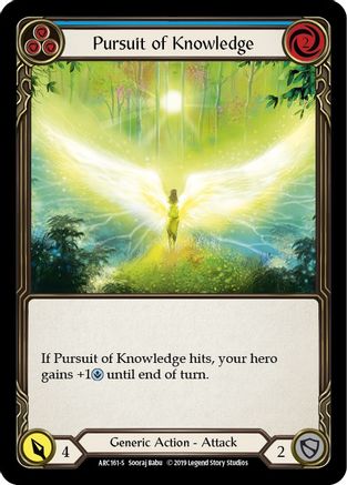 Pursuit of Knowledge (ARC161) - Arcane Rising 1st Edition Rainbow Foil