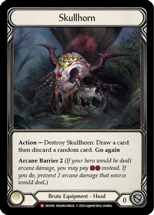 Skullhorn (CRU006) - Crucible of War 1st Edition Cold Foil