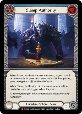 Stamp Authority (CRU028) - Crucible of War Unlimited Edition