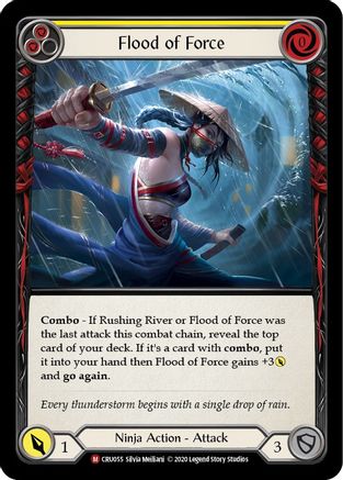 Flood of Force (CRU055) - Crucible of War Unlimited Edition Rainbow Foil