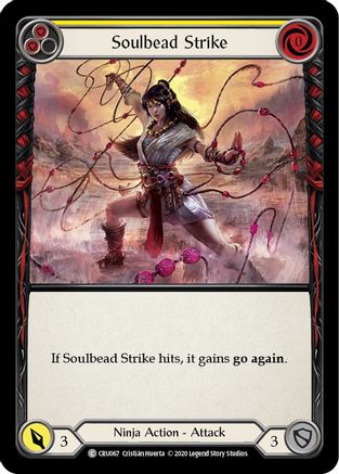 Soulbead Strike (Yellow) (CRU067) - Crucible of War 1st Edition Rainbow Foil