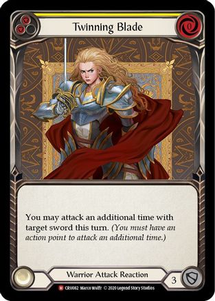 Twinning Blade (CRU082) - Crucible of War 1st Edition