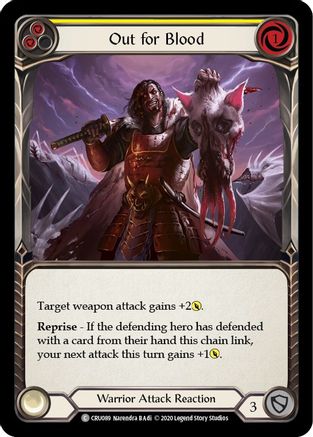 Out for Blood (Yellow) (CRU089) - Crucible of War Unlimited Edition