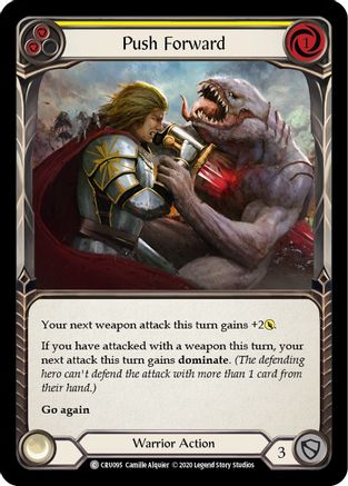 Push Forward (Yellow) (CRU095) - Crucible of War 1st Edition