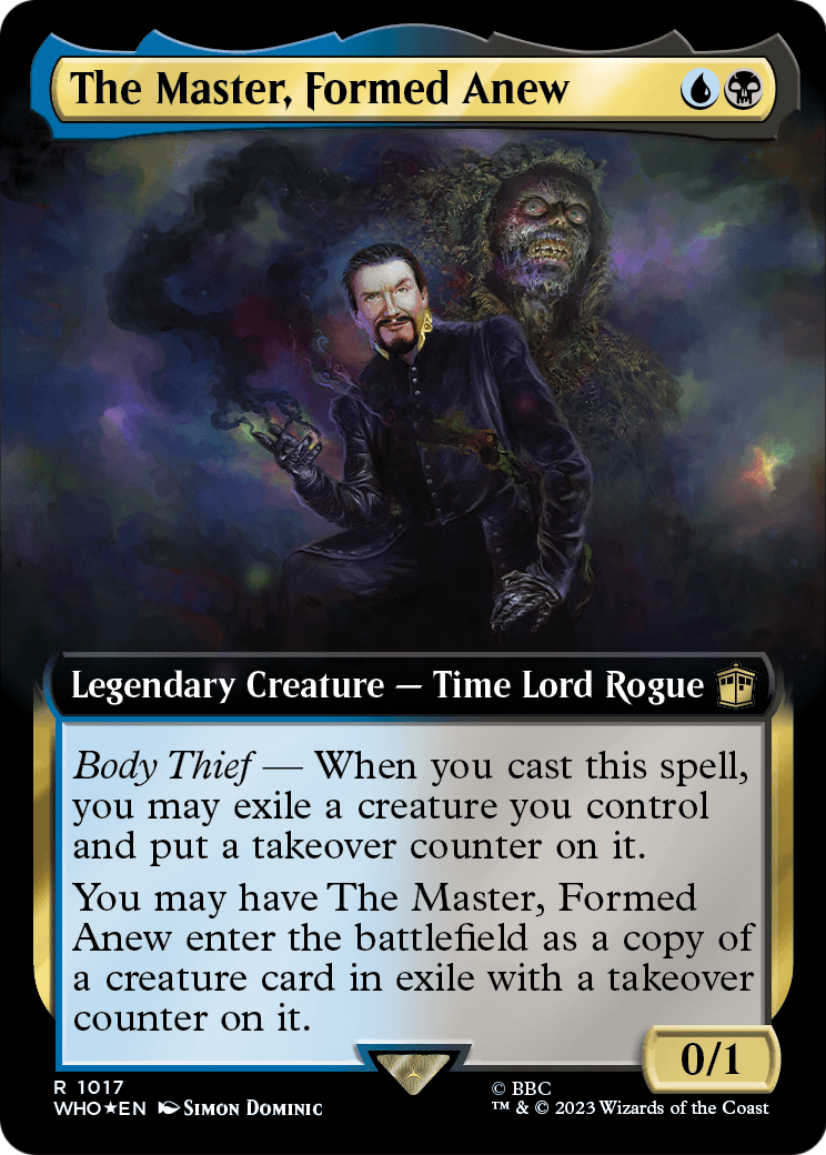 The Master, Formed Anew (Extended Art) (Surge Foil) (WHO-1017) [Doctor Who] Foil