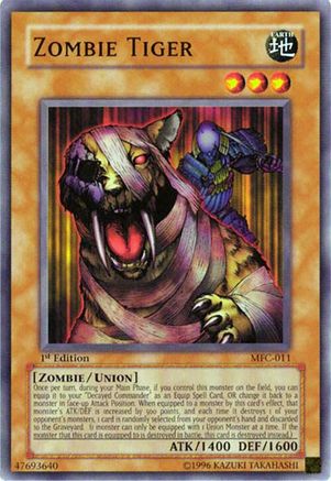 Zombie Tiger (Common) (MFC-011) - Magician's Force Unlimited