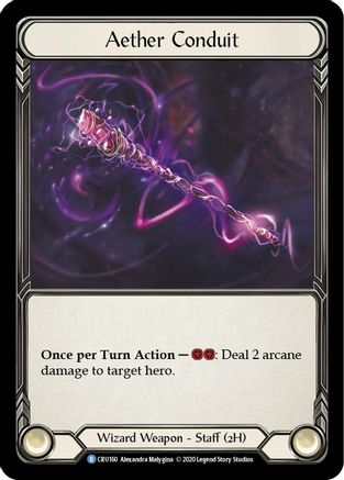 Aether Conduit (CRU160) - Crucible of War 1st Edition Cold Foil