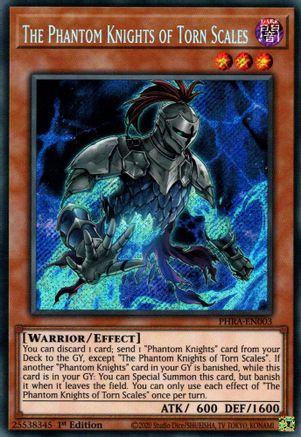 The Phantom Knights of Torn Scales (Secret Rare) (PHRA-EN003) - Phantom Rage 1st Edition