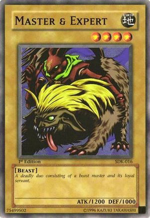 Master & Expert (Common) (SDK-016) - Starter Deck: Kaiba 1st Edition