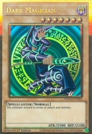 Dark Magician (Premium Gold Rare) (MAGO-EN002) - Maximum Gold 1st Edition