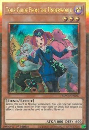 Tour Guide From the Underworld (Alternate Art) (Premium Gold Rare) (MAGO-EN007) - Maximum Gold 1st Edition
