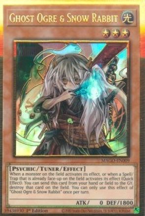 Ghost Ogre & Snow Rabbit (Premium Gold Rare) (MAGO-EN009) - Maximum Gold 1st Edition