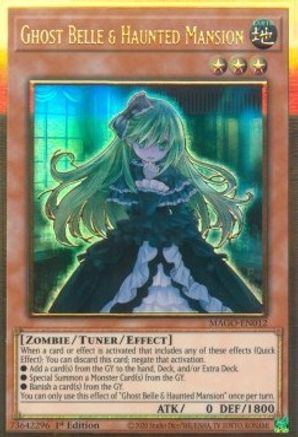 Ghost Belle & Haunted Mansion (Premium Gold Rare) (MAGO-EN012) - Maximum Gold 1st Edition