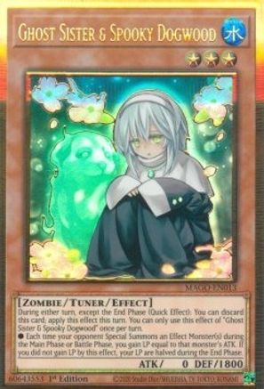 Ghost Sister & Spooky Dogwood (Premium Gold Rare) (MAGO-EN013) - Maximum Gold 1st Edition