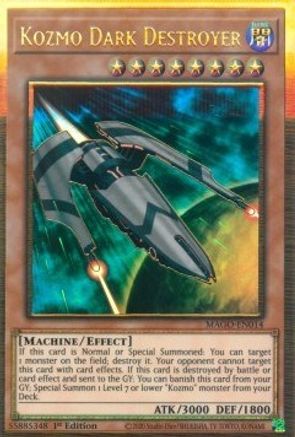 Kozmo Dark Destroyer (Premium Gold Rare) (MAGO-EN014) - Maximum Gold 1st Edition