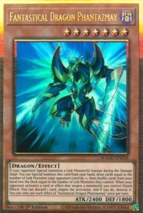 Fantastical Dragon Phantazmay (Alternate Art) (Premium Gold Rare) (MAGO-EN018) - Maximum Gold 1st Edition