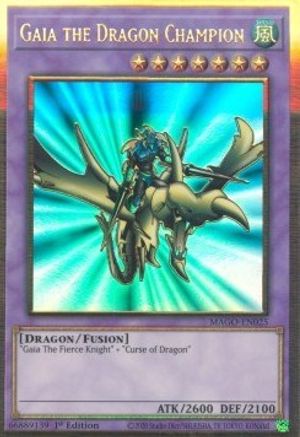 Gaia the Dragon Champion (Premium Gold Rare) (MAGO-EN025) - Maximum Gold 1st Edition