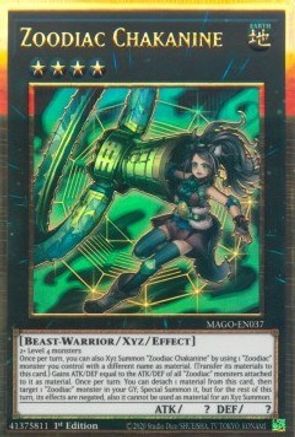 Zoodiac Chakanine (Premium Gold Rare) (MAGO-EN037) - Maximum Gold 1st Edition