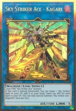 Sky Striker Ace - Kagari (Alternate Art) (Premium Gold Rare) (MAGO-EN038) - Maximum Gold 1st Edition