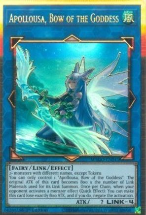 Apollousa, Bow of the Goddess (Alternate Art) (Premium Gold Rare) (MAGO-EN041) - Maximum Gold 1st Edition