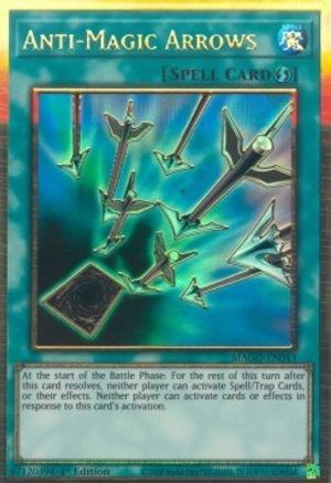 Anti-Magic Arrows (Premium Gold Rare) (MAGO-EN043) - Maximum Gold 1st Edition
