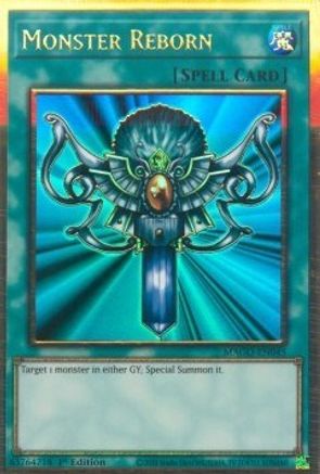 Monster Reborn (Premium Gold Rare) (MAGO-EN045) - Maximum Gold 1st Edition