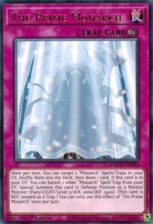 The Prime Monarch (Rare) (MAGO-EN093) - Maximum Gold 1st Edition