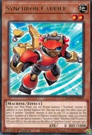 Synchron Carrier (Rare) (MAGO-EN094) - Maximum Gold 1st Edition
