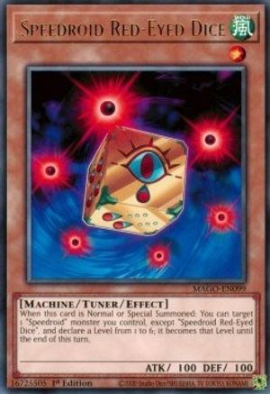 Speedroid Red-Eyed Dice (Rare) (MAGO-EN099) - Maximum Gold 1st Edition
