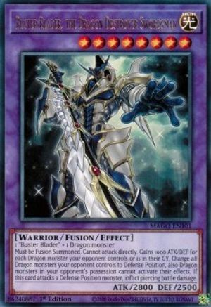 Buster Blader, the Dragon Destroyer Swordsman (Rare) (MAGO-EN101) - Maximum Gold 1st Edition