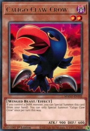 Caligo Claw Crow (Rare) (MAGO-EN102) - Maximum Gold 1st Edition
